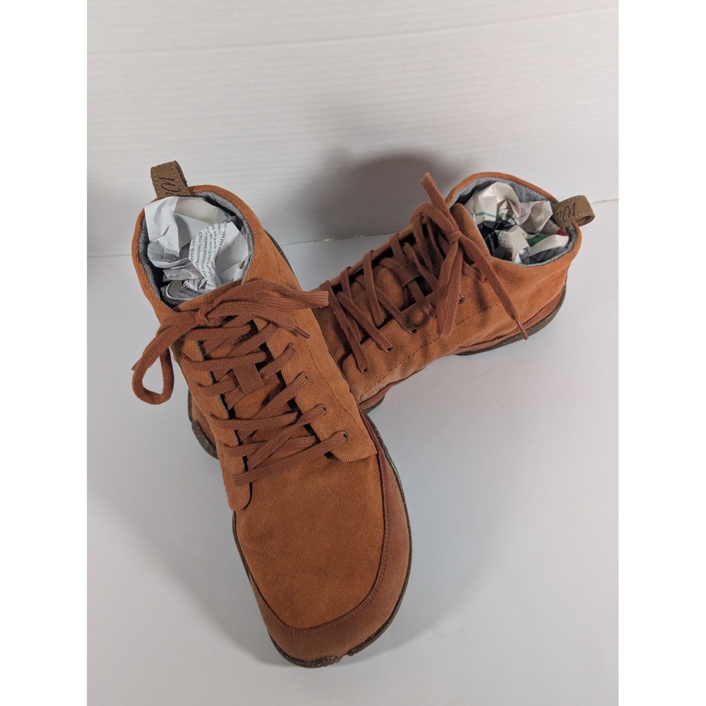 Wildling Mudanca Barefoot Boots Rust Orange Canvas Minimalist Shoes Men 10 EU 43